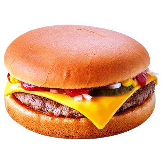 Cheeseburger at McDonald’s menu uk