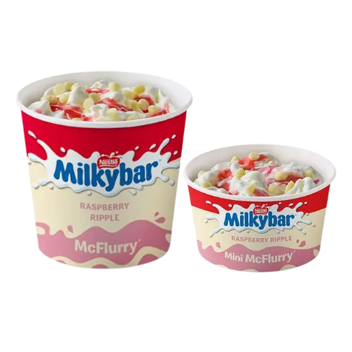 Milkybar Raspberry Ripple McFlurry